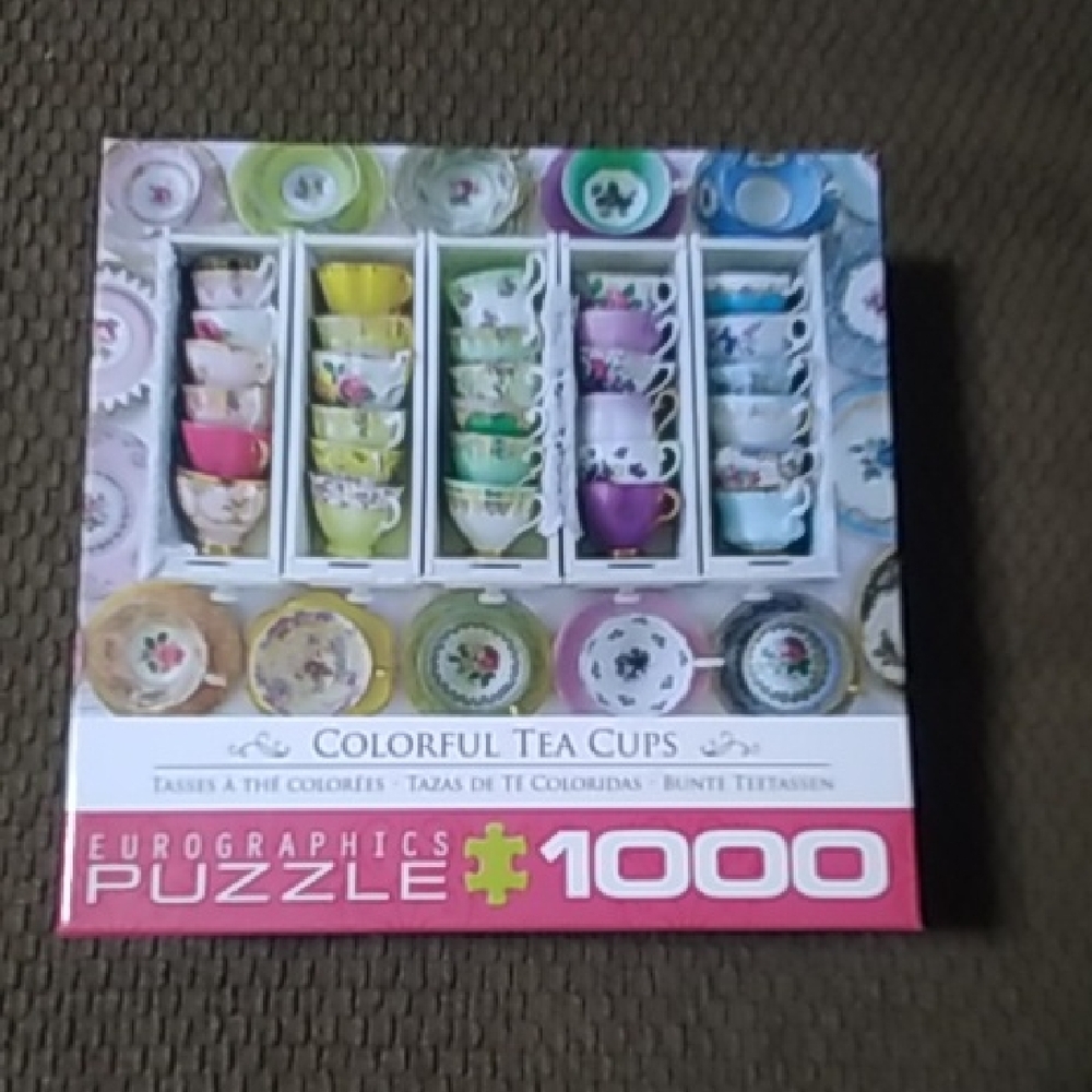 Eurographics Colorful Tea Cups 1000-Piece Jigsaw Puzzle - Multicolor